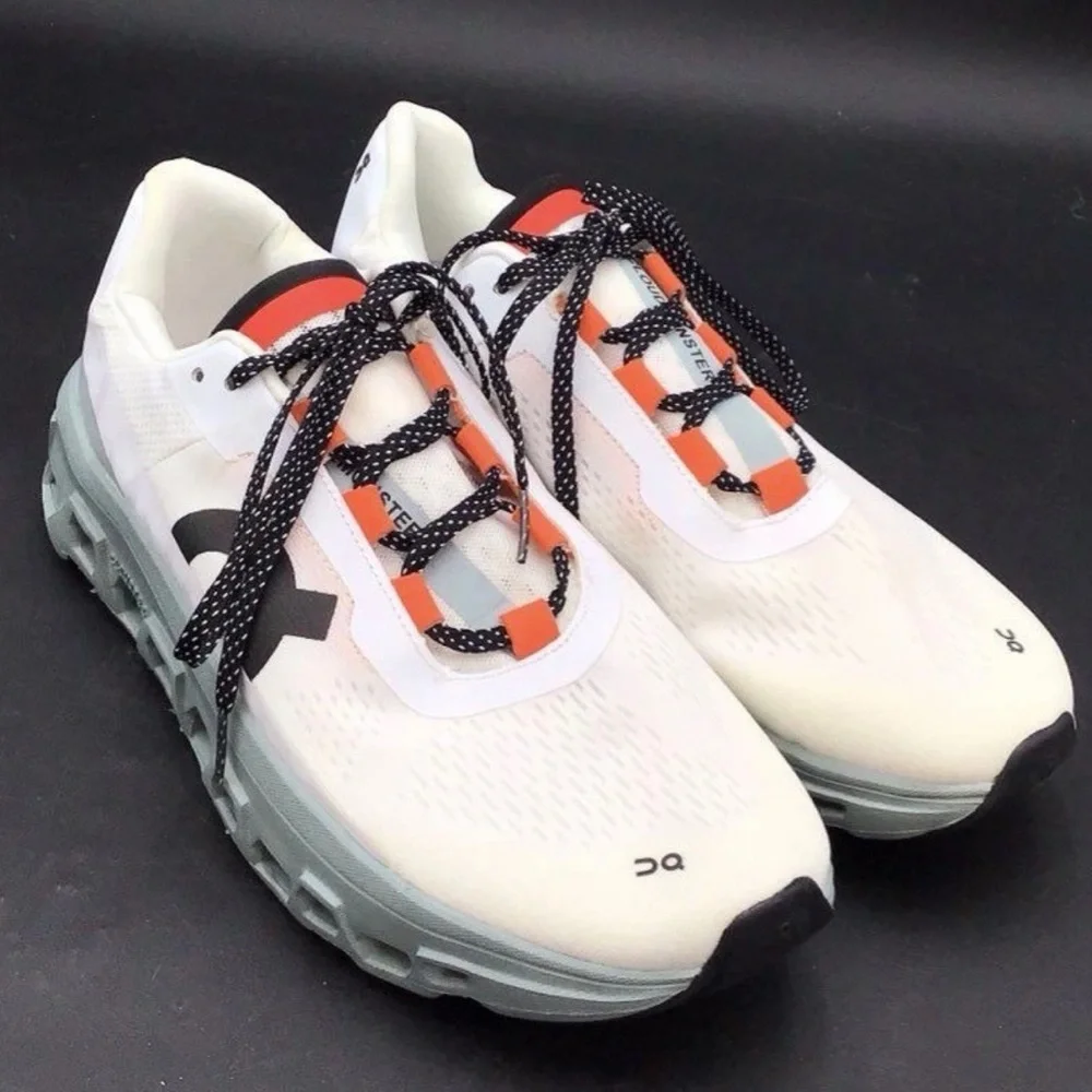 On Running Black and White Athletic Shoes - Picture 5 of 6